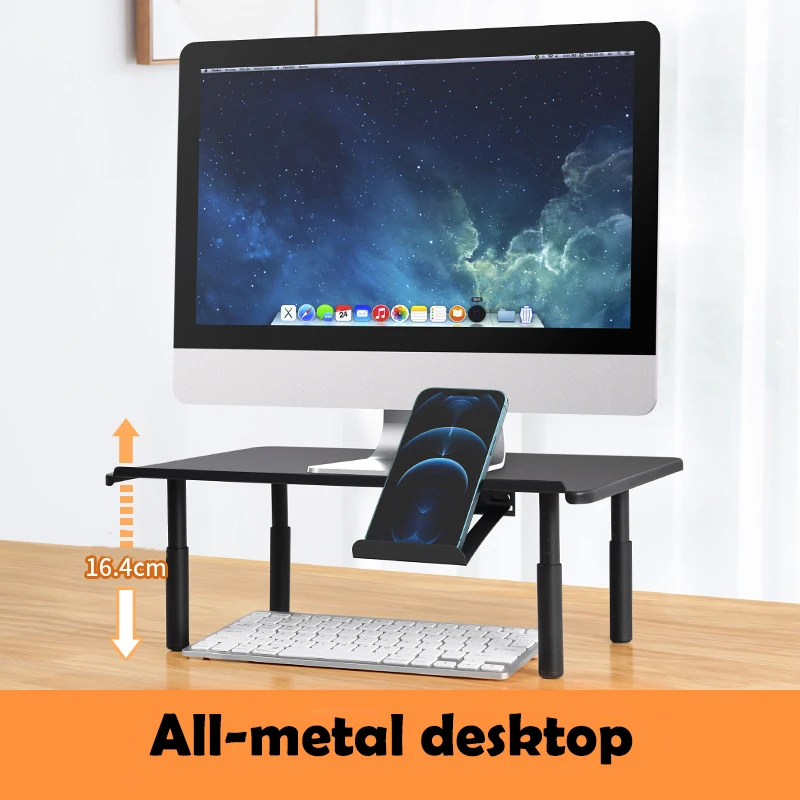 

Eary Office Computer Desk Multi-Screen Synergy Laptop Desk Modern Desk Design All Metal Frame Adjustable Height Notebooks Stand