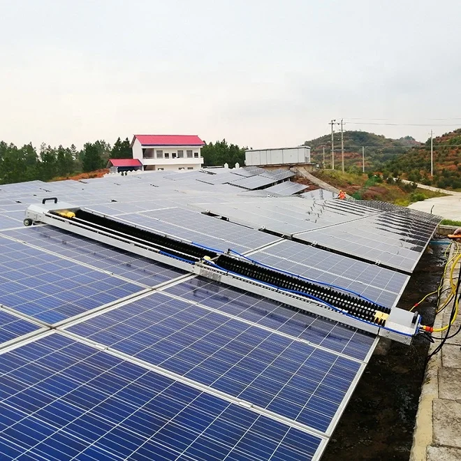 Automatic Solar Panel Cleaning Robot Machine Solar Brush Panel Cleaning Machine for Solar Energy System Station