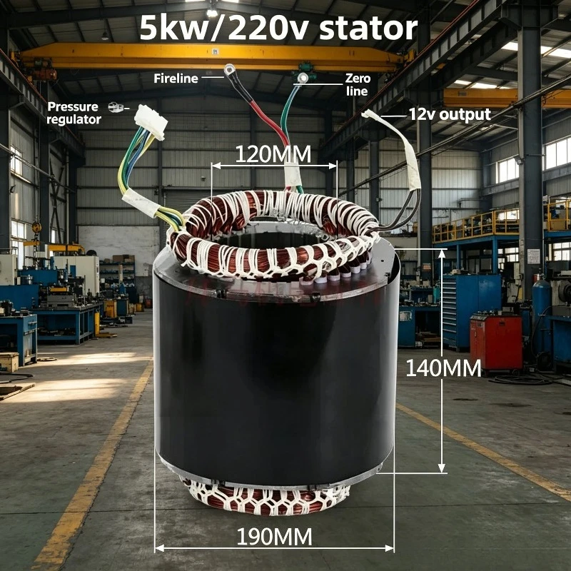 For Equal Power Generator Stator Rotor Copper Coil 5/6/8KW 220V/380V 3 Phase Diesel  Parts