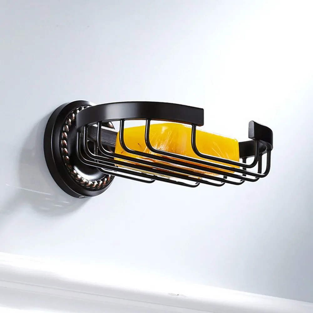 

Черная латунная настенная мыльница для ванной комнаты aba216