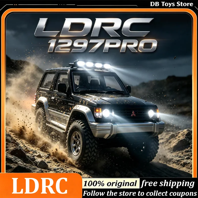 LDR/C LD1297PRO 1/14 RC Crawler 4WD Offroad Truck Brushless Motor 2 Speed Mechanical Shift RTR Hobby Toy With Light Christmas
