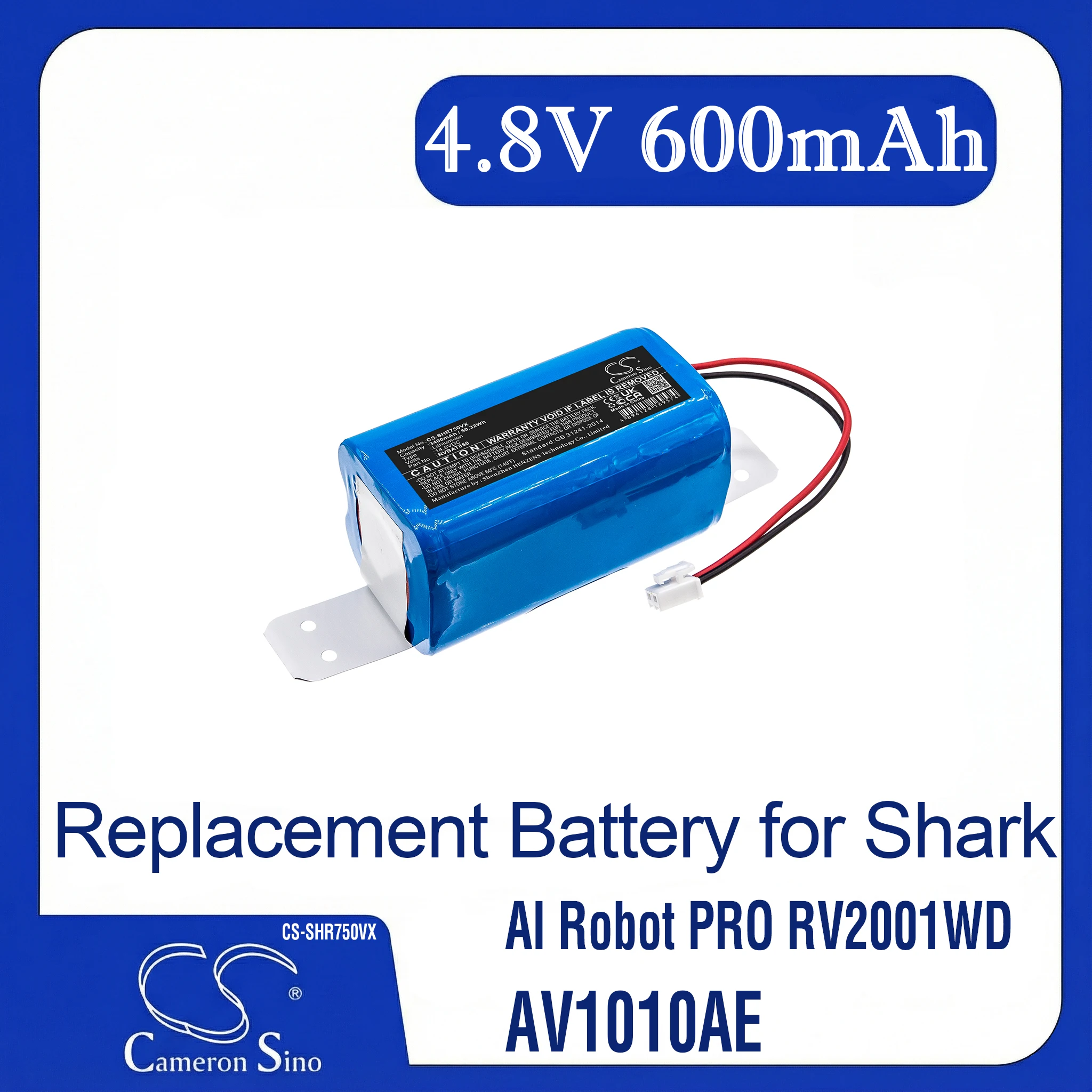 

Cameron Sino Replacement Battery for Shark AI Robot PRO RV2001WD, AV1010AE, AV1102A1US, Fits P/N RVBAT850