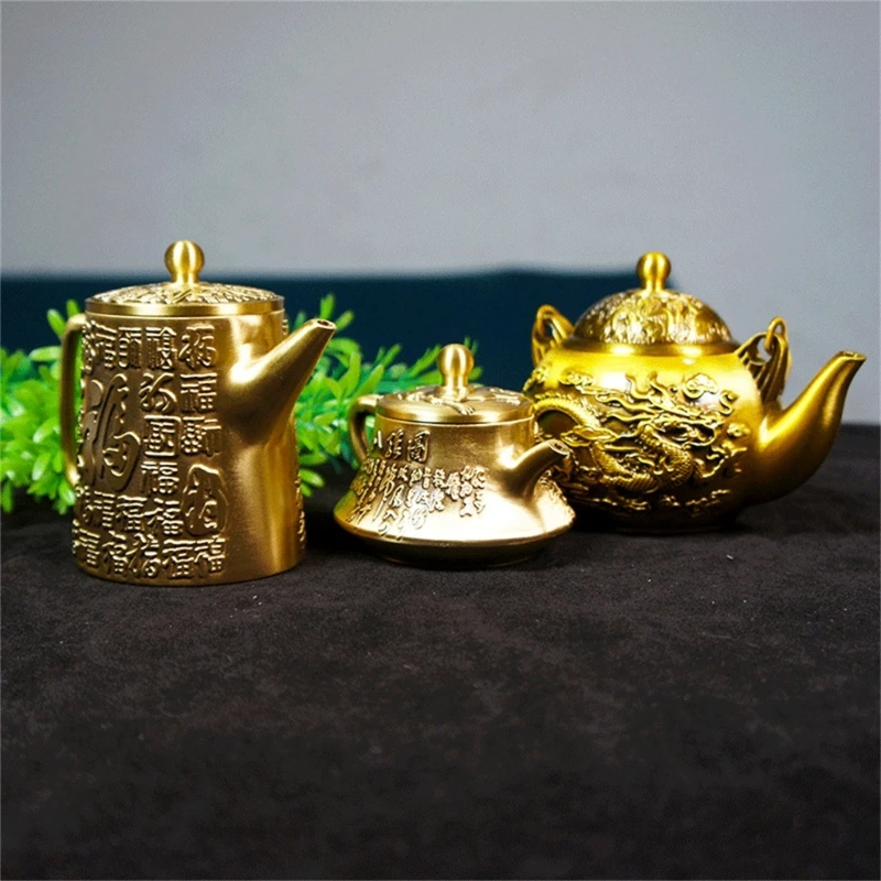 

Удобные чайники для чая Холодные чайники Большой емкости Фруктовые чайники Ведро Медные горшки для воды Подходит для подарка в