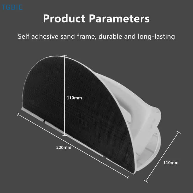 

[TL] Многофункциональная полукруглая угловая шлифовальная наждачная бумага, самоклеящаяся 90-градусная держатель наждачной бумаги, высококачественный инструмент для полировки шпатлевки