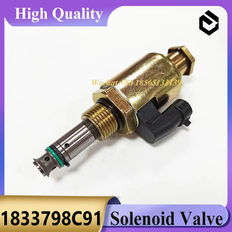 

1833798C91 122-5053 Oil Pump Solenoid Valve 122 5053 With Stopper for Caterpillar CAT 325C 322C 3126 3126B Excavator Parts