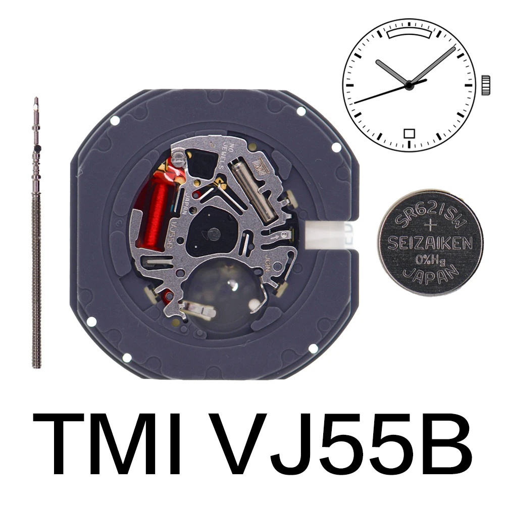 TMI VJ55B Quartz Movement Japanese Movement Watch Accessories Electronic Movement 3 Hands Standard Hand Height