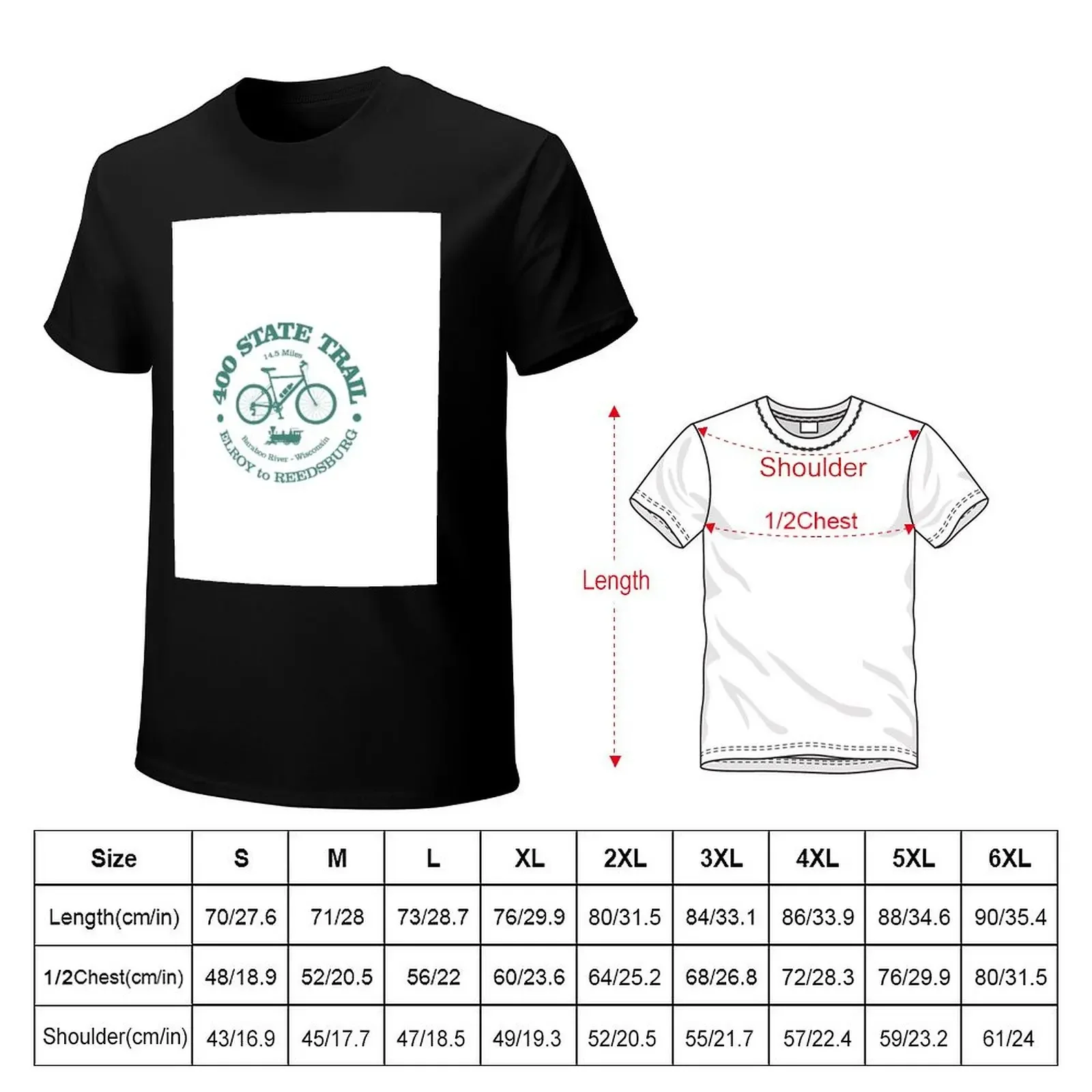 400 State Trail (ciclismo) Camiseta lisa plus size tops vintage de secagem rápida camisetas gráficas masculinas anime