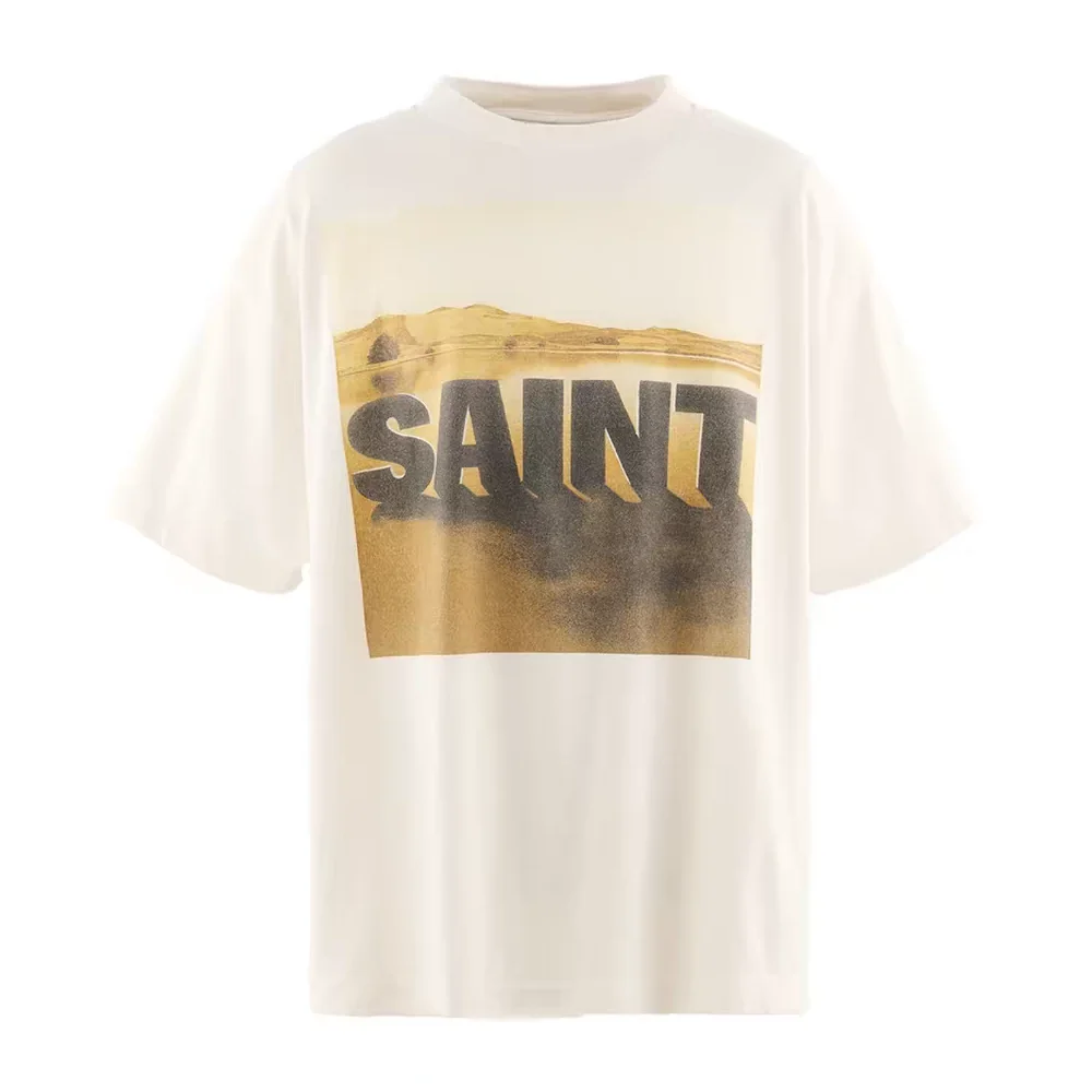 Saint Desert Oasis Print T-Shirt Men Women Best Quality T Shirt Tee Tops