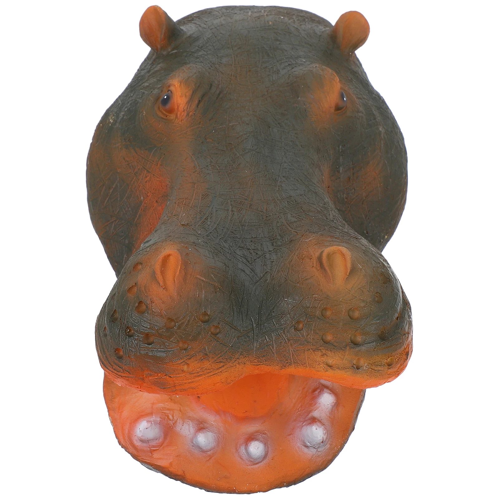 

Hippo Head Figurine Realistic Resin Floating Pond Decor Garden Statue Water Surface Crafts Animal Pool Floats for Adults