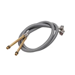 Manguera de ducha Flexible de punto de acero inoxidable 304, extensión de boquilla extendida, tubería de fontanería, tubo de tracción, accesorios de baño, 2 uds.