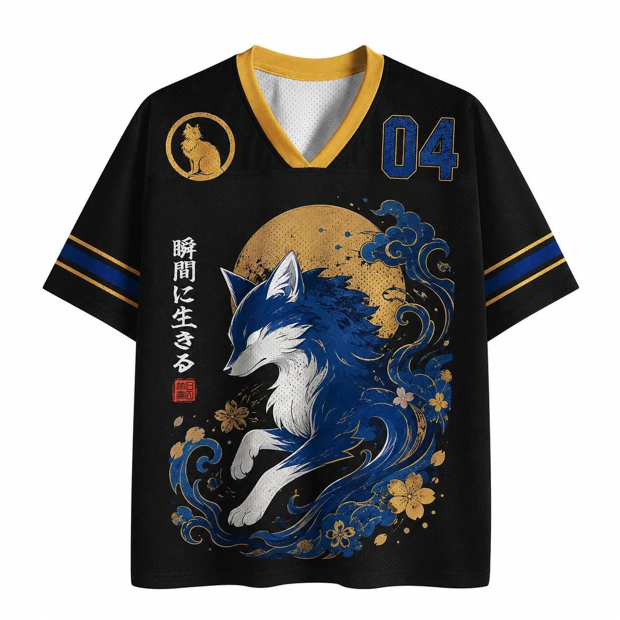 2026 Sommer Mode Trendiges Gothic Mystery Blue Fox 3D-Druck Schnelltrocknendes Outdoor Freizeit Sport Eltern-Kind T-Shirt – Detail 6