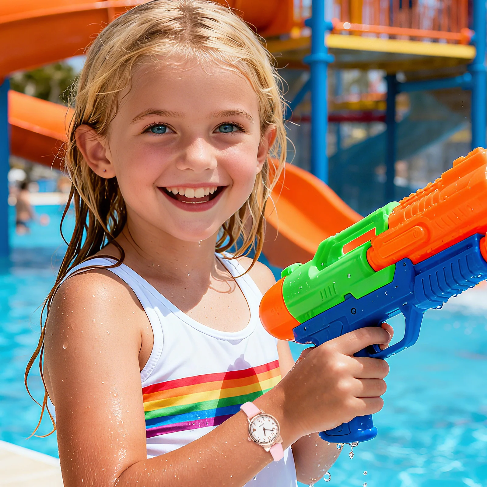 1Pcs Glow in The Dark Watch Lovely Analog Wristwatch for Casual Party Wear Lightweight Comfortable Design