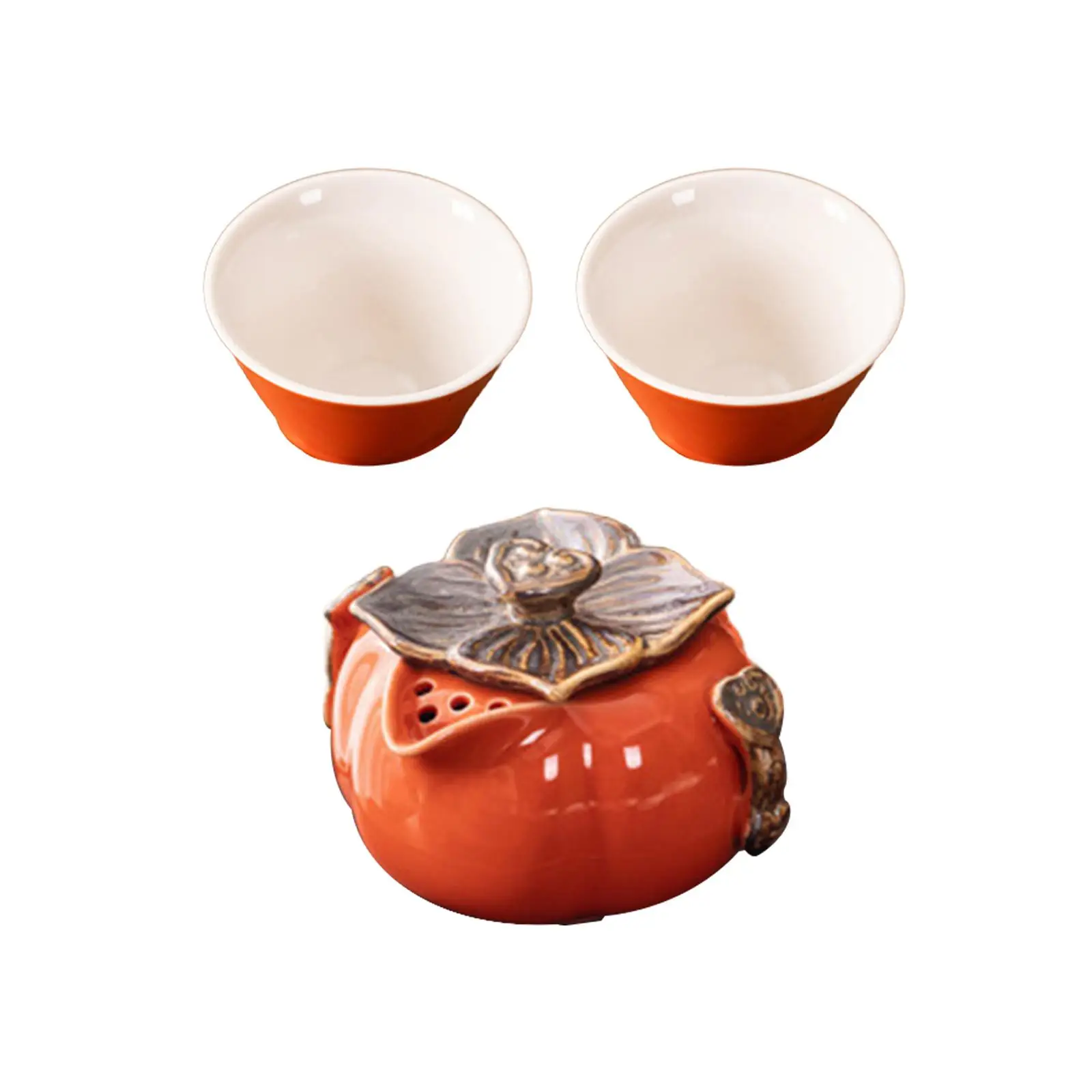 Kungfu Glass Tea Set Kung Fu Tea Pot Drinkware Tea Infuser Pot Ceramic Teapot Set for New Year Table Decor Holiday Gifts Home