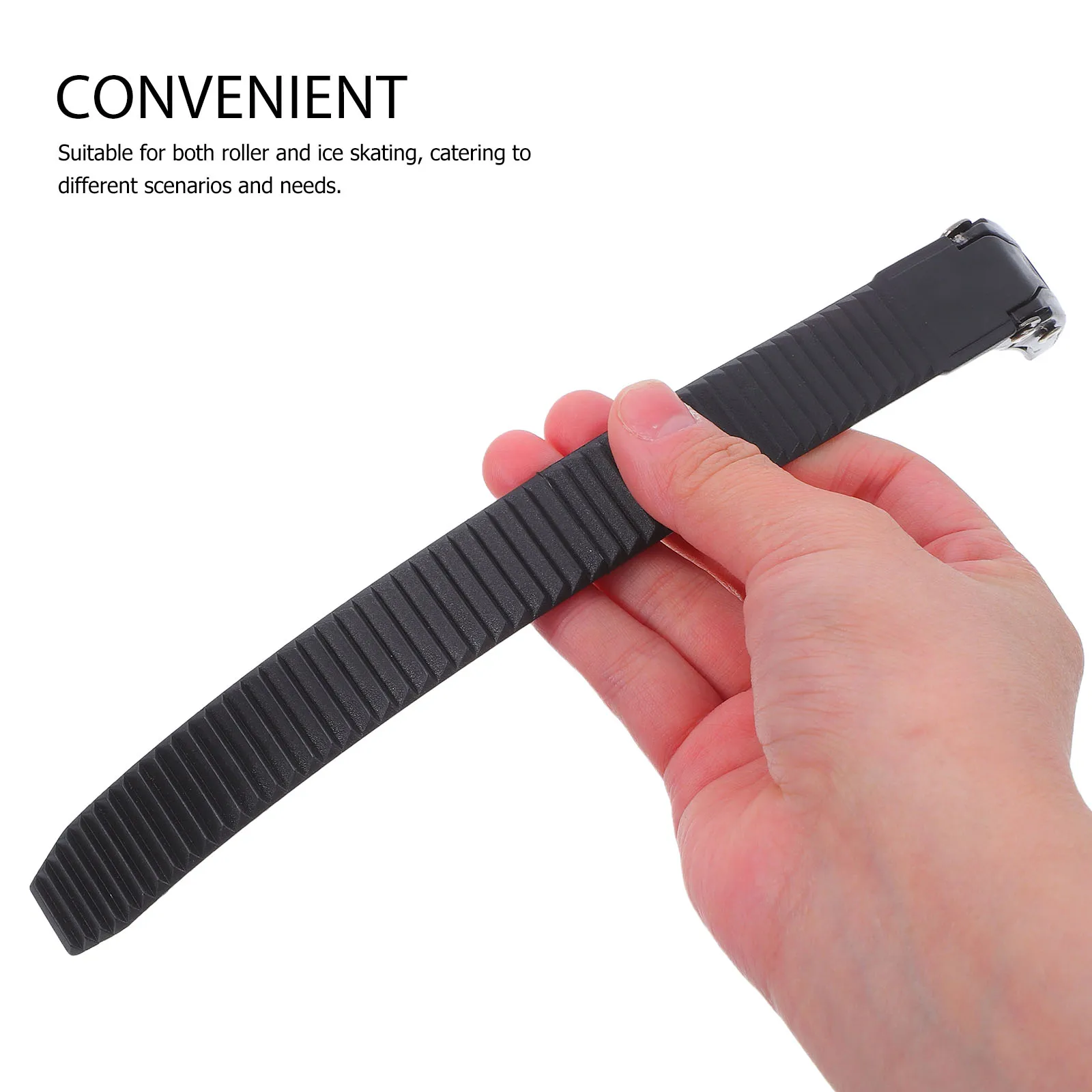 

2 Sets Skate Shoe Buckle Strap Black Plastic Universal Roller Ice Skates Accessories Child Size Adjustable Replacement Hardware