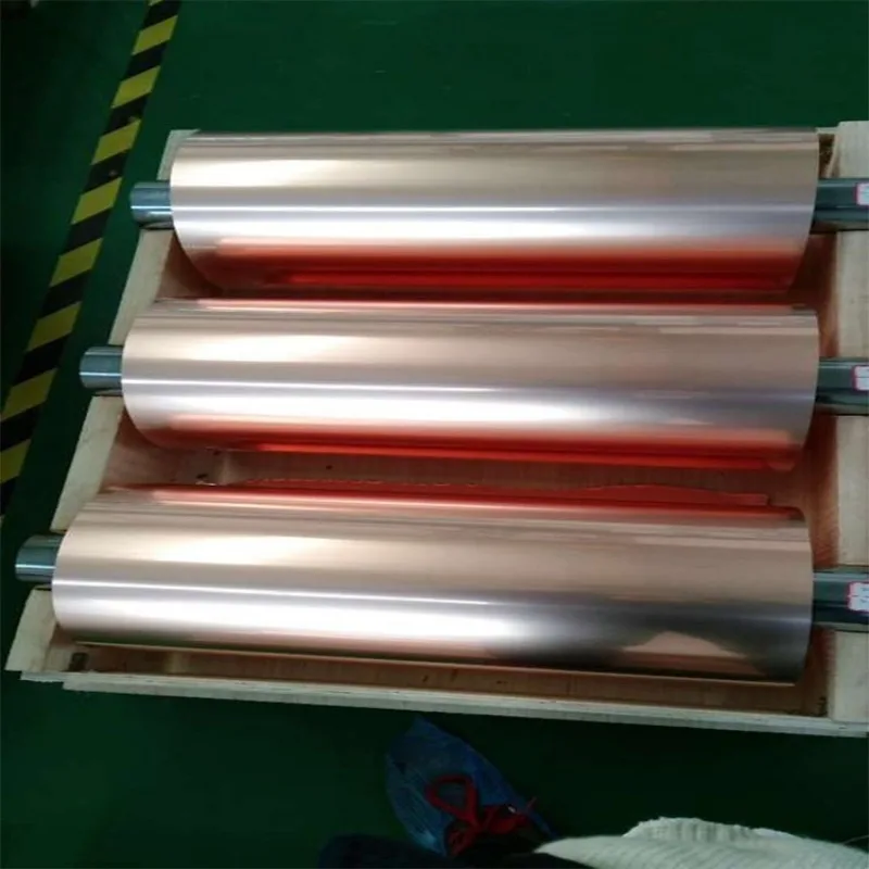 5-70 Microns Thick Electrolytic Copper Foil for Lithium Battery Negative Current Collector Single Double Sided Bright