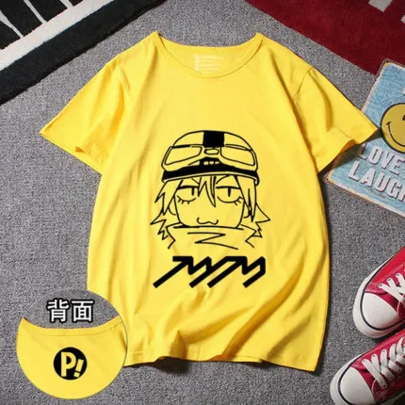 New fooly T-shirt cooly cosplay anime Haruko haruhara Naota Nantaba FLCL tshirt summer cotton short sleeve tees