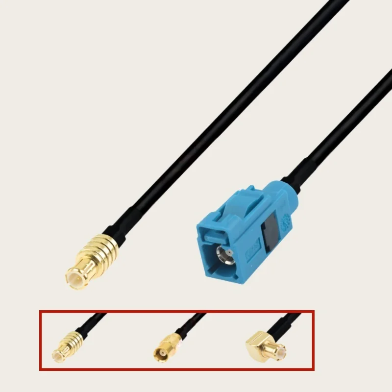 Universal Z-Type FAKRA-Z to MCX Male/Female RF Patch Cord RG174 Cable Fakra to MCX Connector Adapter