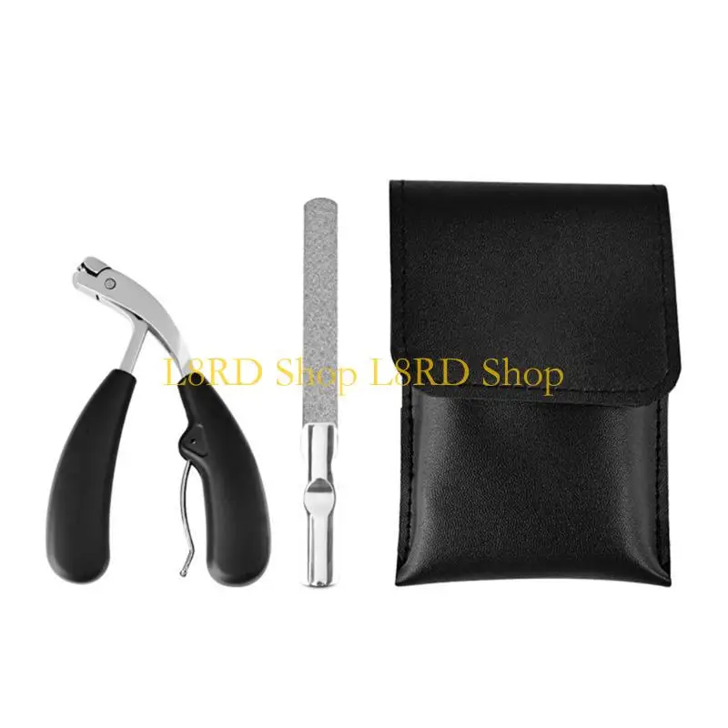 L8RD Ergonomic Long Handle Clippers for Seniors,Angled Head Curved Wide Jaw