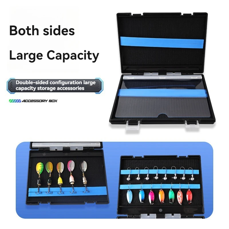 Double Sided Plastic Fishing Tool Box Sequins Spoon Spinner Bait Container Case Lead Hook Crank Hook Storage Organizer Tackle