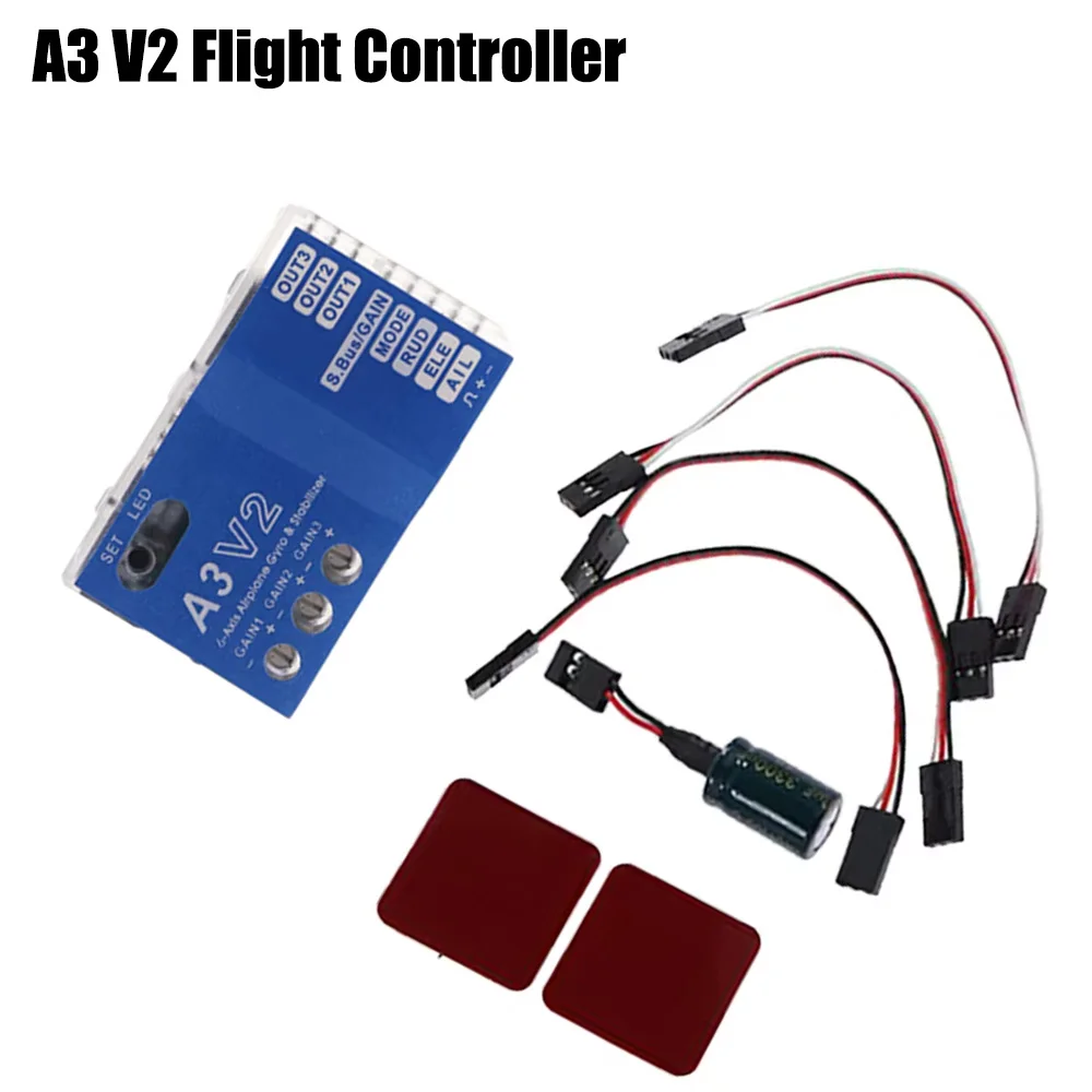 A3 V2 Flight Controller 3 Axis Gyro  ABS PC material Stabilizer For RC Quadcopter Multicopter Airplane Copter Parts