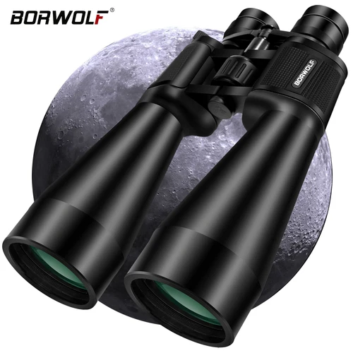 BORWOLF 20-60X70 Binoculares Gran Aumento Zoom de Largo Alcance 60 Veces Caza Telescopio Astronómico HD Profesiona Zoom