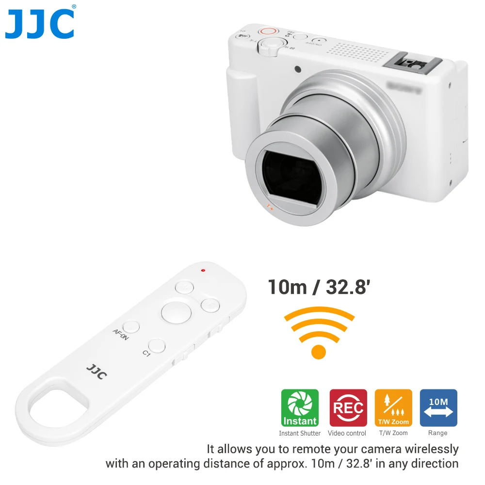 JJC RMT-P1BT Wireless Bluetooth Remote Control for Sony ZV-1/ZV-E10/FX3/A7S III/A7R IV/FX30/A7R4A/A7IV/A7R III/A9 II/A6600/A6400