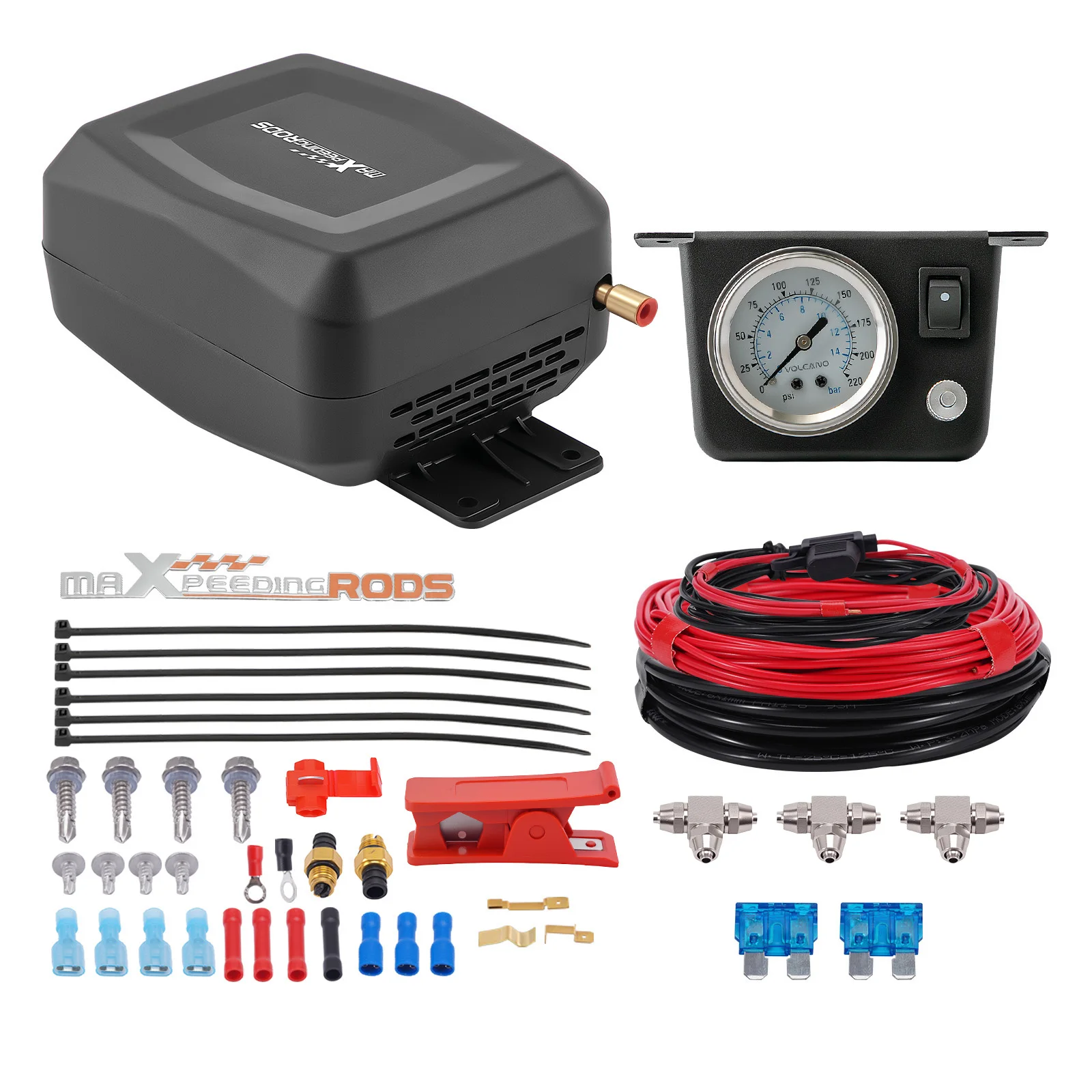Universal Air Suspension Controller Kit 12V compressor for most 1/2 3/4 and pickup trucks and vans for Ford,for Toyota