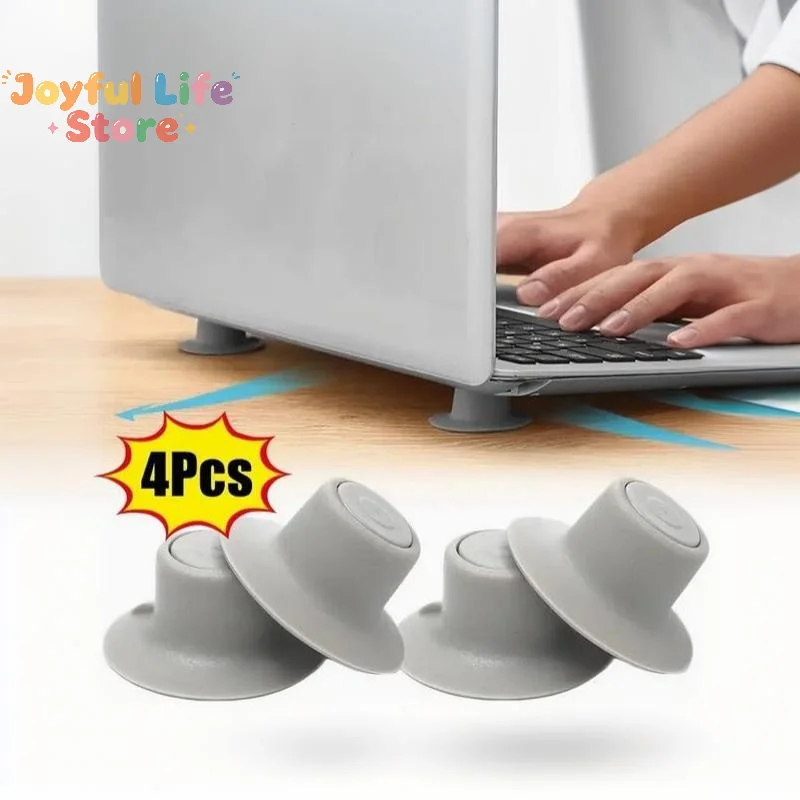 4 Pezzi Piedini In Silicone Per Laptop, Supporti Di Raffreddamento Portatili, Alzate Morbide Per Notebook, Supporto Per Aumento Altezza PC Portatile