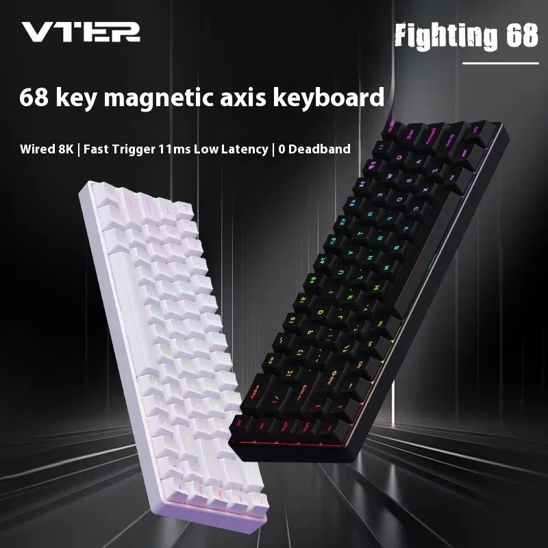 Feker Fighting68 Magnetic Switch Mechanical Keyboard 8K Wired Gaming Keyboard Customized Keyboard Valorant Gamer PC Accessories