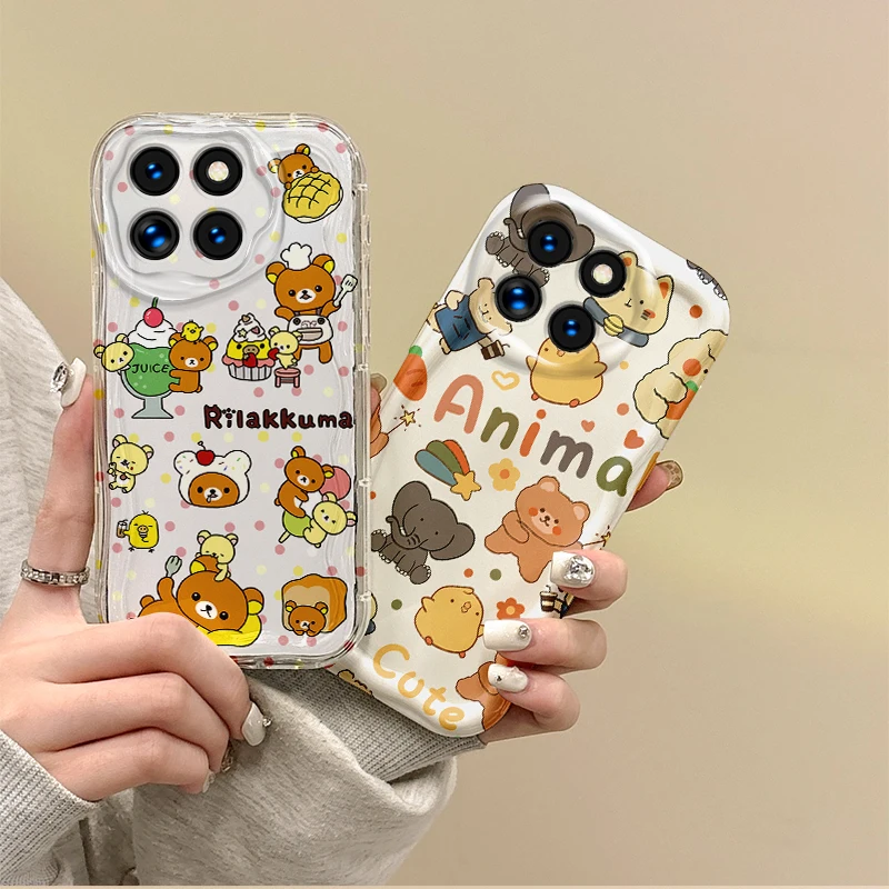 New Cute Little Animals Phone Case For Xiaomi 15 Pro Case 14 13 12 T Pro 13 12 11 Lite Poco F6 F5 F4 F3 X6 X5 Pro Non-Slip Cover