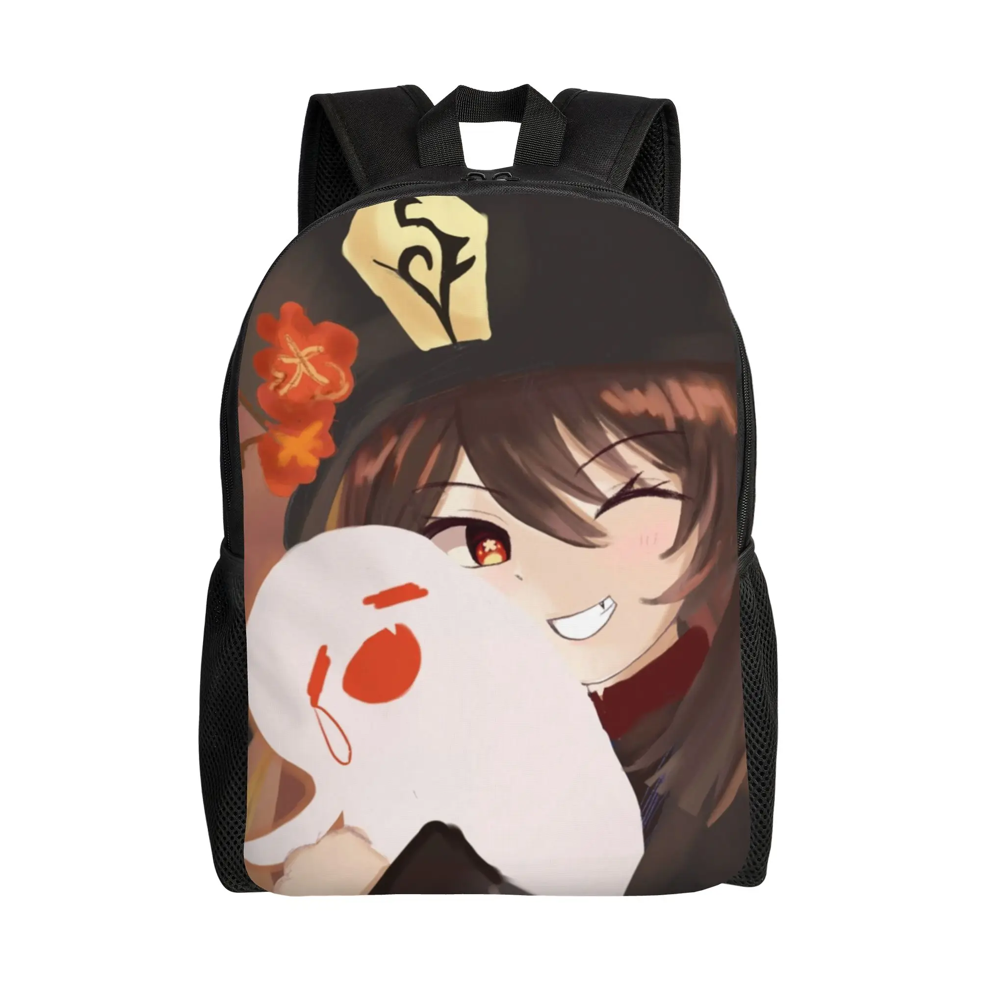 

Рюкзак Hu Tao Cute Waifu для мужчин и женщин, повседневный, для школы, походов, путешествий, милый, по мотивам игры Genshin, для отаку, студенческий, наплечная сумка, для активного отдыха