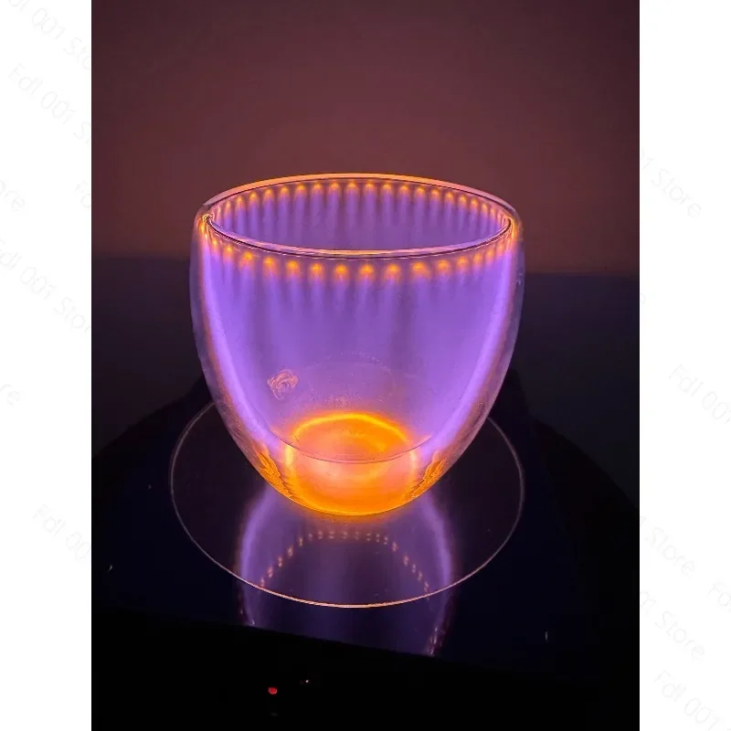 Wireless Luminous Glass Beer Cup Electronic Color Changing Light Cup For  Party Home Decoration