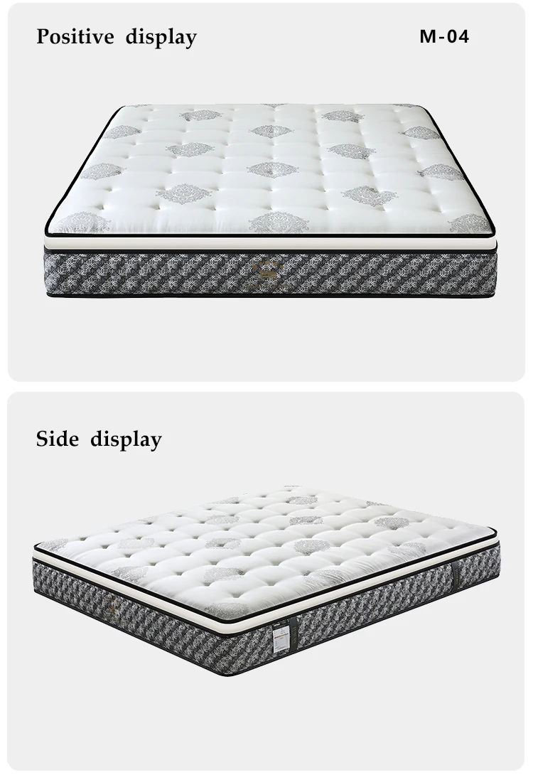 Vacuum-Packed Pocket Spring High Density Sponge Bedroom OEM Customize Hotel Modern Home Furniture Compressed Mattress Box