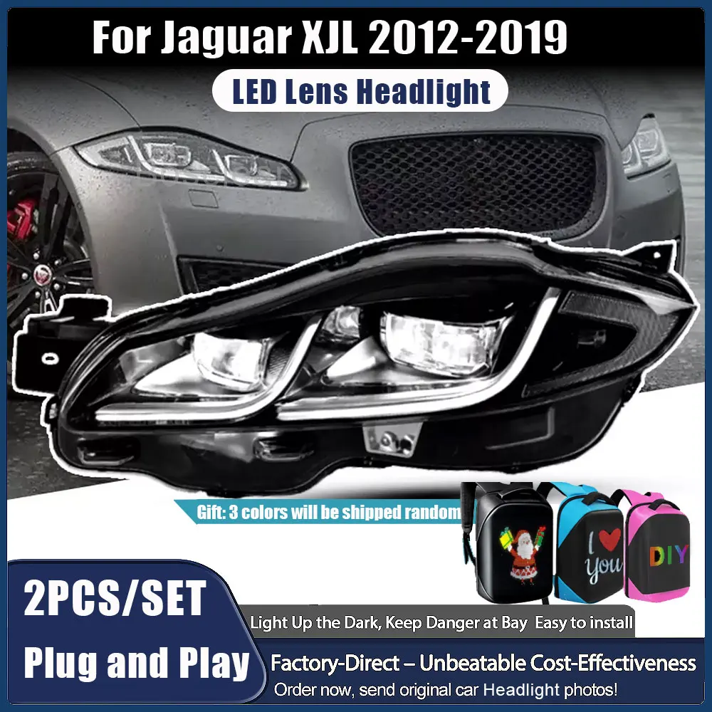 

Car Lights for Jaguar XJ XJL LED Headlights 2010-2020 Taillights Head Lamps Assembly DRL Dynamic Signal Lens Auto Accessories