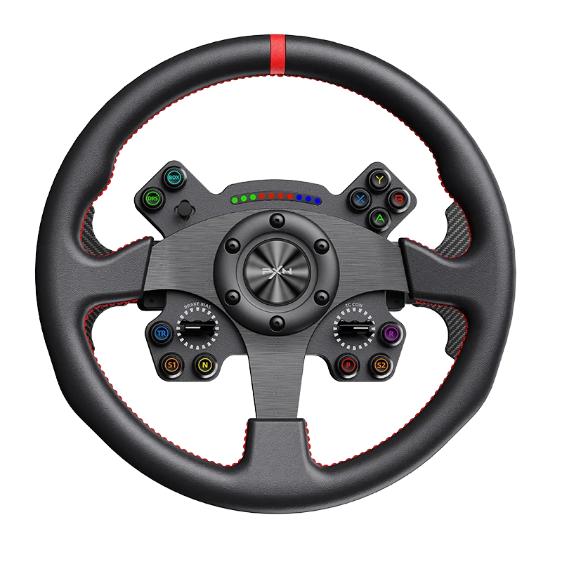 PXN WCS R2 Racing Wheel Carbon FiberShift Paddle Simulator Gaming Steering Wheel 330mm For PXN V12/V12lite/VD For PC Gift