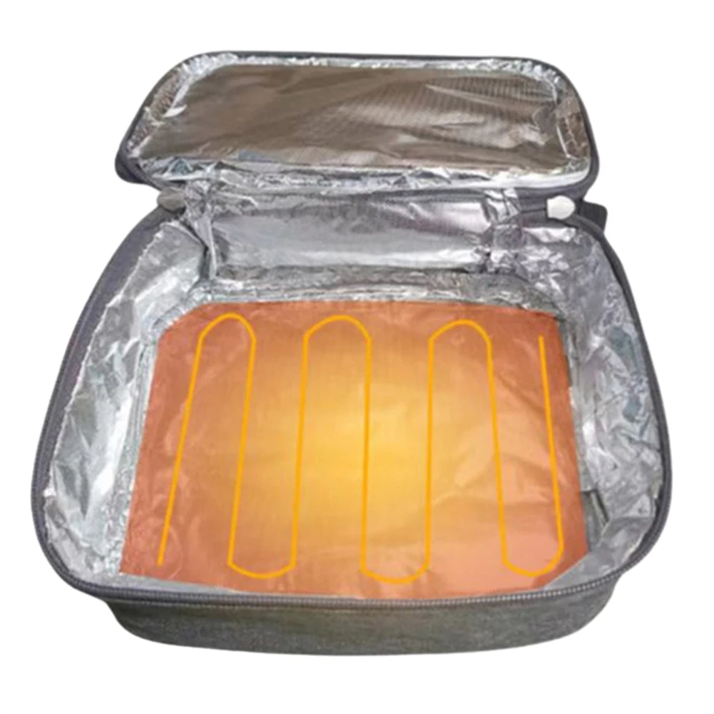 USB قابلة للشحن المحمولة حقيبة الغداء الكهربائية سخان الطعام دفئا قابلة لإعادة الاستخدام 3 مستويات الحرارة لمكتب المدرسة السفر للنساء الرجال