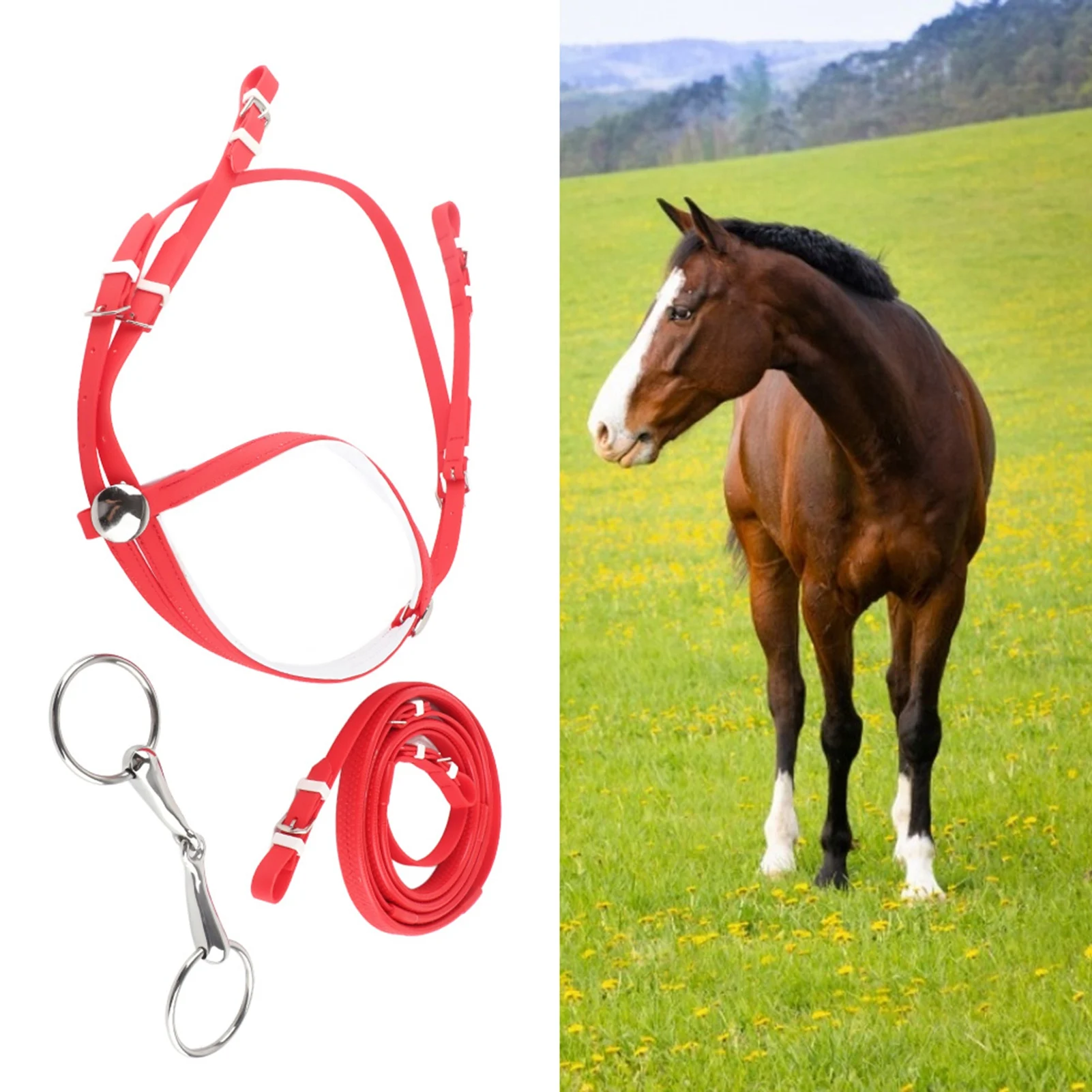 adjustable-horse-bridle-horse-rein-pvc-adjustable-horse-bridle-rein-harness-headstalls-removable-stainless-steel-hollow-snaffle