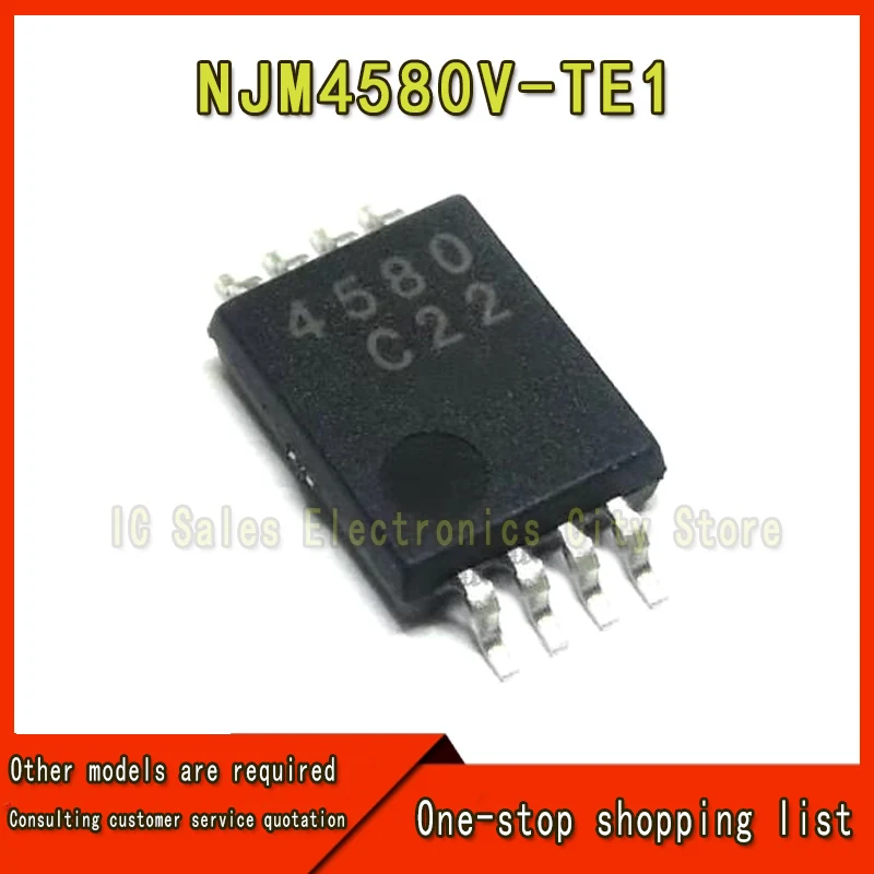 (10-20 stuk) 100% Nieuwe NJM4580V-TE1 JRC4580 4580 TSSOP-8 Chipset