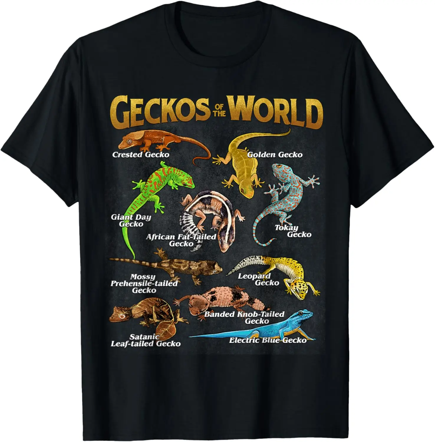

Футболка Geckos Animals of the World Crested Leopard Gecko Lover
