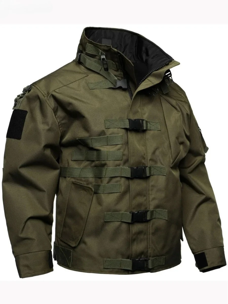 

High Quality Jacket Men Waterproof Wear-resistant Multi-pocket Jackets Outdoor Hiking Windproof Coat Man Combat Bomber Jacket