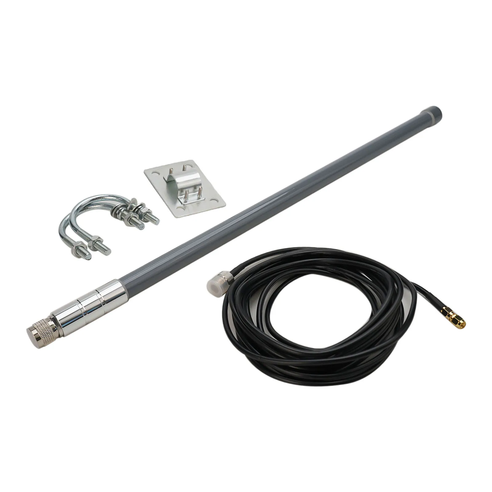 Für LORA Antennen-Antennen-Kit, 50 Ohm, 550 mm, 12 dBi, 868–915 MHz, Fiberglas, RG58, Einzelkerndraht, vertikale Polarisation – Detail 7