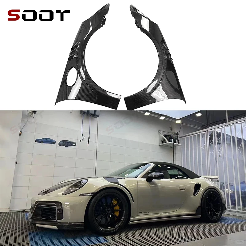 

Dry Carbon Fiber For Porsche 911 992 GT3 style Car Front Bumper Side Fender Air Vent Covers Trims Parts Upgrade Auto Parts