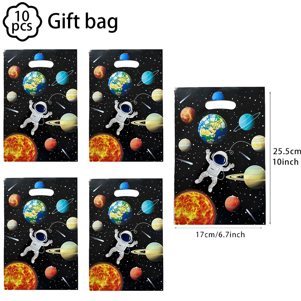 Geschenktüten mit Weltraum-Astronauten- und Planetenmotiv, Süßigkeitentüten, Gastgeschenke für Weltraum-Geburtstage, Dekoartikel für Weltraum-Geburtstagsfeiern – Detail 3
