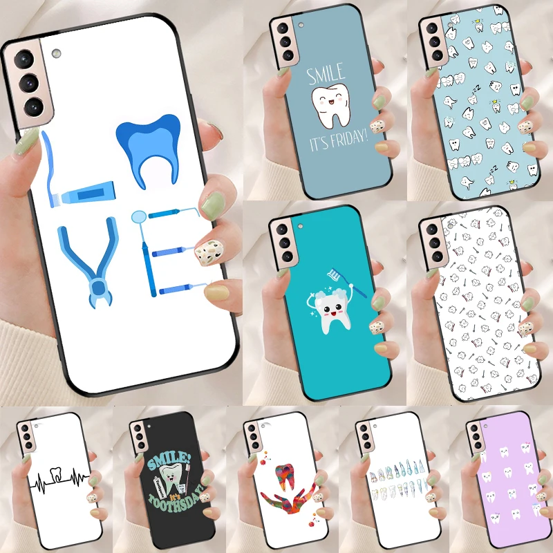 Dentist Dental Tooth Funda Case For Samsung Galaxy S25 Ultra S9 S10 S20 S21 S22 Plus S23 Ultra S24 FE Phone Cover