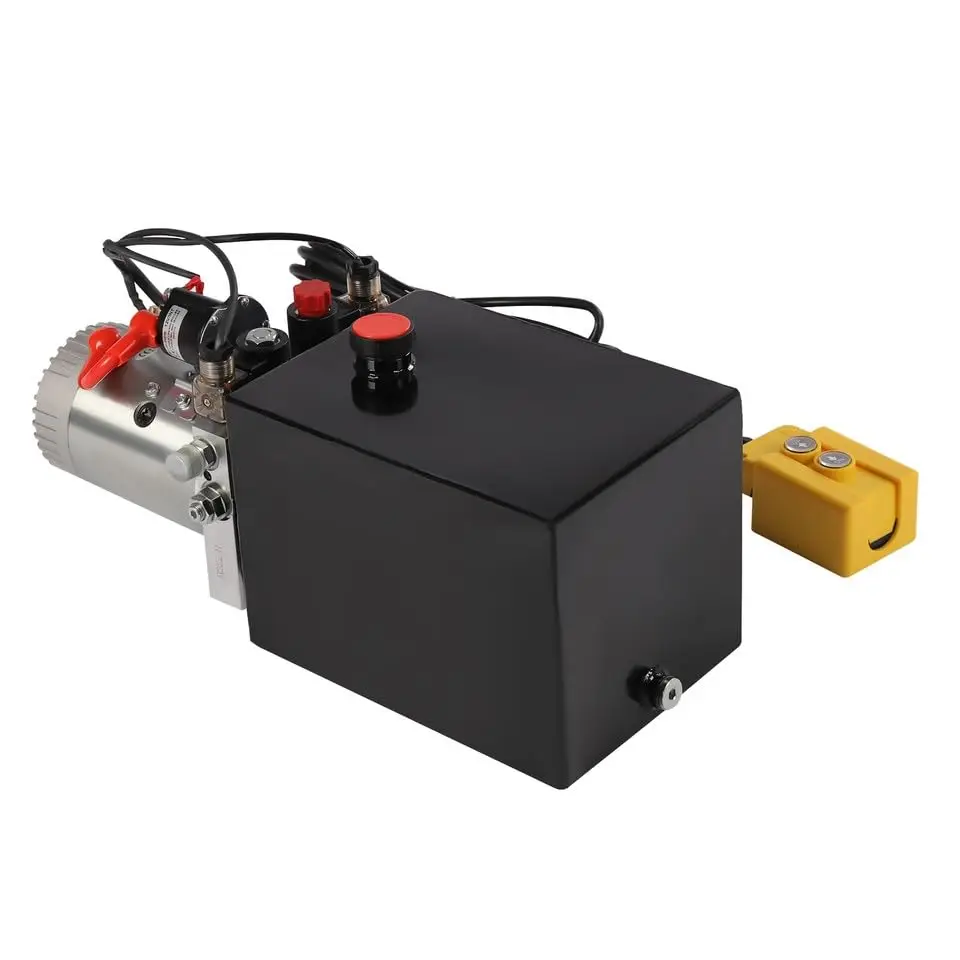 12V Hydraulische Krachtunit Hydraulische Pomp 8t Kipperpomp Enkelwerkend, Enkelwerkende Hydraulische Pomp Hydraulische Krachtunit, Geei