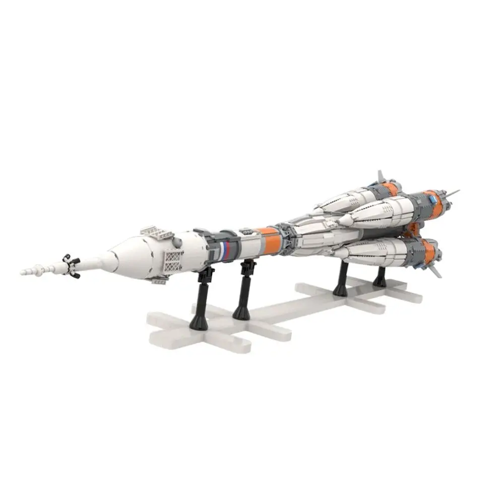 Gobricks MOC Soyuz-FG Launch Vehicle Bricks Russia Multipurpose Transport Rocket Building Blocks Model Toys Adult Birthday Gifts