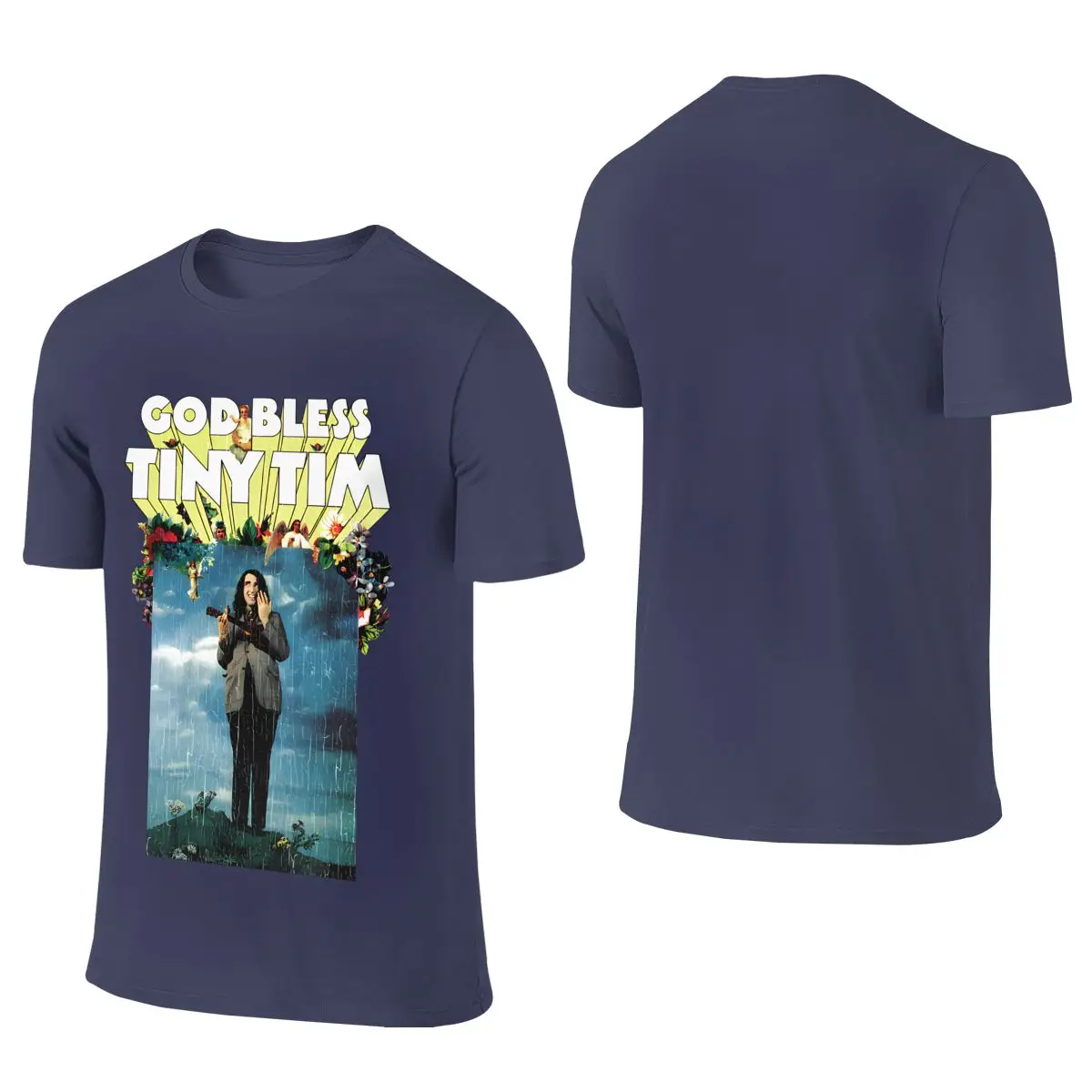 God Bless Tiny Tim Japanese Fresh Reversible T-shirt Retro Academy   Tees