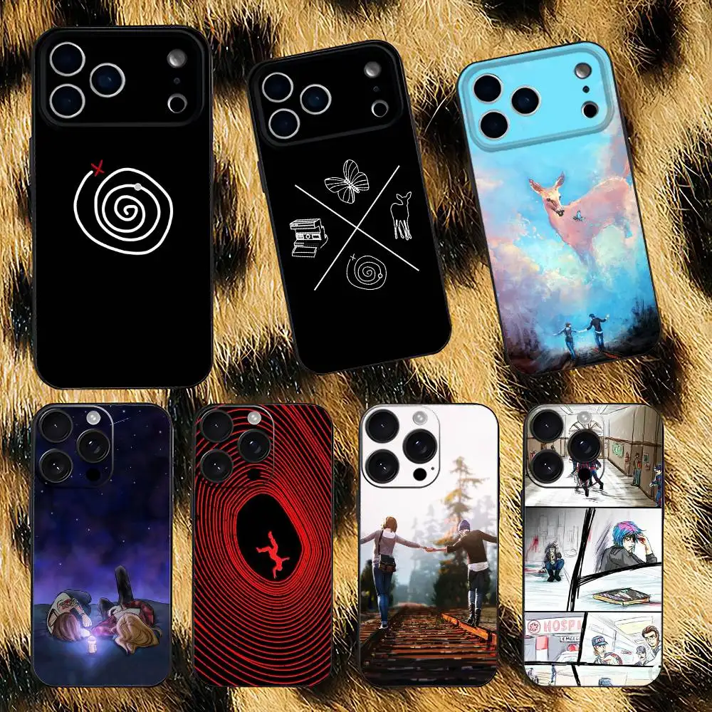 L-Life is S-Strange For iPhone 12,16,13,14,15,17,11,Pro,Max,Plus,E,Air,Mini TPU Soft to Skin-friendly Black phone case