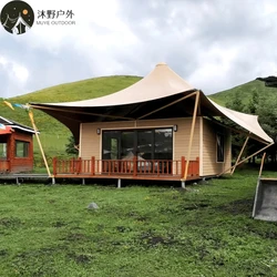 Scenic area camping wild luxury Tent hotel one bedroom and one living room Internet celebrity homestay tent customized camp