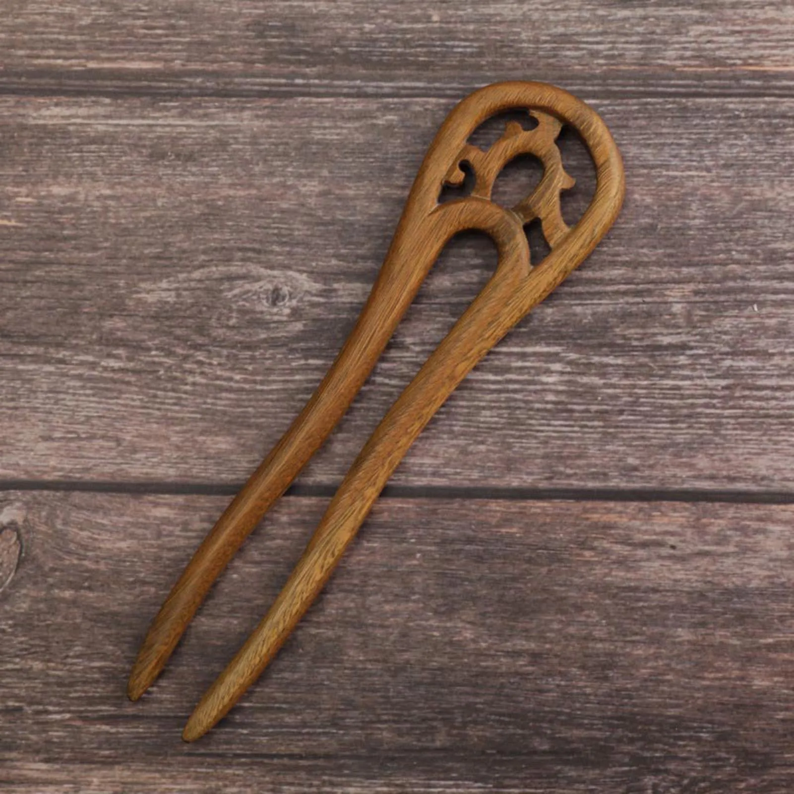 Chinese Style Sandalwood Hair Stick Hairpin Long-term Wood Simple Style Headdress for Friend Family Neighbors Gift